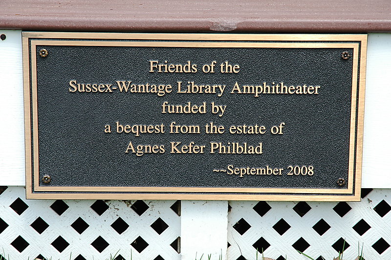 Photo of the Agnes Kefer Philblad Plaque