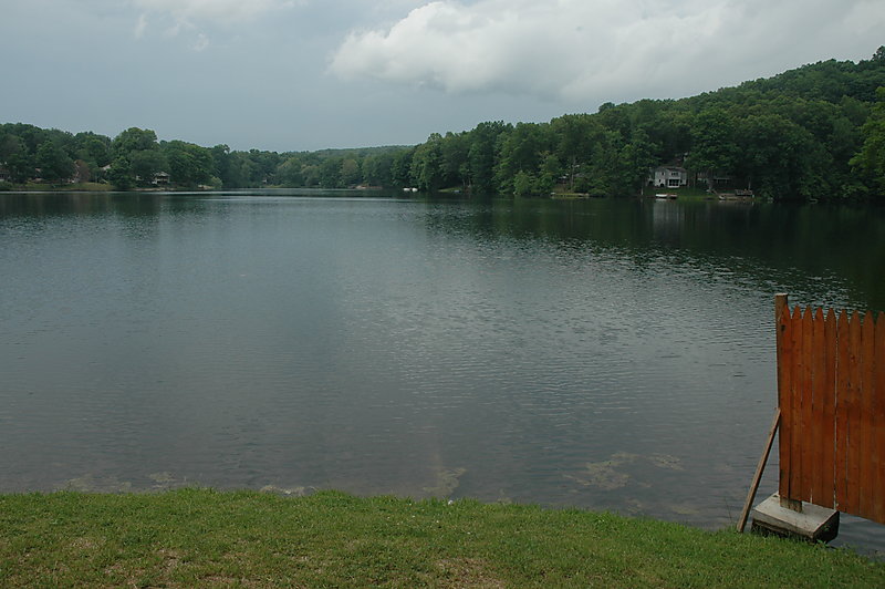 Lake from dam - right side Photo of Lake from dam - right side